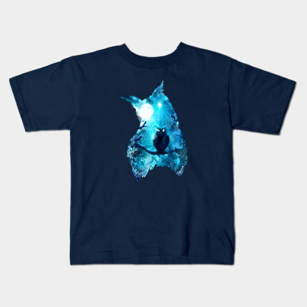 Oracular Owl Kids T-Shirt by DVerissimo